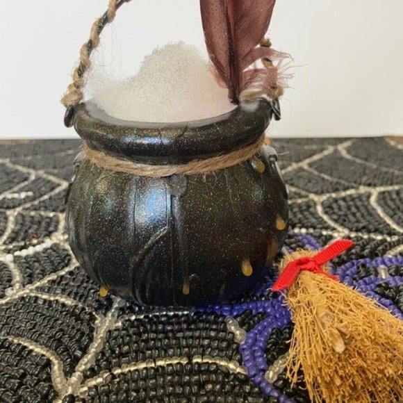 Cauldron autumn rustic lamp - Picture 10 of 12